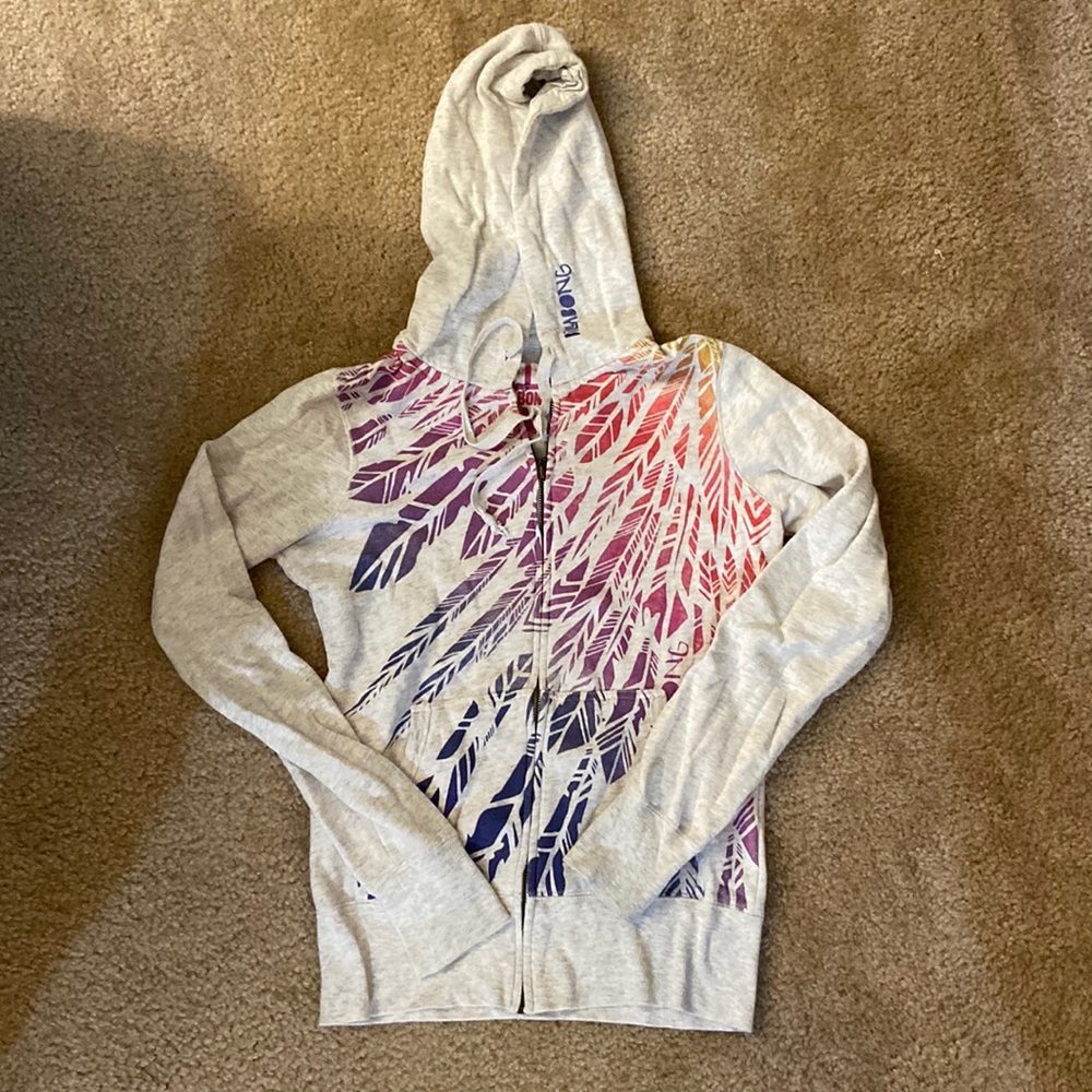 Billabong Printed Zipped Hoodie